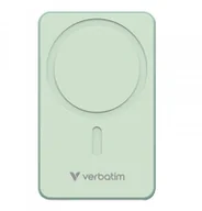 Powerbanki - Powerbank Verbatim Charge 'n' Go Essentials Magnetic Wireless 10000mAh USB-C PD 3.0 Green - miniaturka - grafika 1