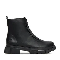 Botki damskie - Botki Rieker Y7150-00 Czarny - miniaturka - grafika 1