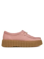 Półbuty damskie - Clarks Półbuty Torhill Bee 26184585 Różowy - miniaturka - grafika 1