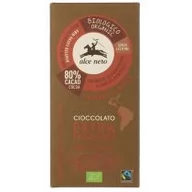 Czekolada - Alce Nero Czekolada Gorzka z Kawałkami Kakao Bezglutenowa Fair Trade 100g - miniaturka - grafika 1