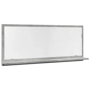 vidaXL Szafka łazienkowa z lustrem, szarość betonu, 90x11x37 cm - Szafki łazienkowe vidaXL Szafka łazienkowa z lustrem, szarość betonu, 90x11x37 cm - Szafki łazienkowe - miniaturka - grafika 1