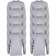 Bluzki damskie - Gildan T-shirt Dla mężczyzn Bluzka z długim rękawem bawełniana Ultra, styl G2400 Sportowy szary ,L - miniaturka - grafika 1