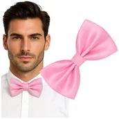 Krawaty i muchy męskie - Muszka męska w drobną kratkę - jasnoróżowa - miniaturka - grafika 1