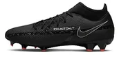 Piłka nożna - Nike Męskie buty piłkarskie Phantom Gt2 Academy Dri Fit, czarne/Dk Smoke Grey-Summit WHI, 40,5 EU, Black Dk Smoke Grey Summit Whi, 40.5 EU - miniaturka - grafika 1