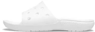 Buty dla dziewczynek - Crocs Unisex Classic Slide K drewniane buty dziecięce, biały, 30/31 EU - miniaturka - grafika 1