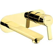 Baterie podtynkowe - Deante Arnika Bateria umywalkowa podtynkowa złota BQAZ54L - miniaturka - grafika 1