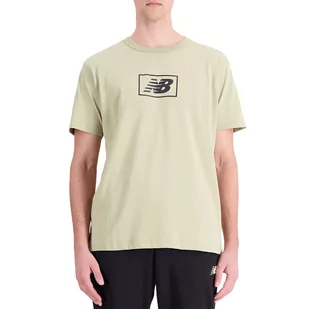 Koszulka New Balance MT33512FUG - zielona - Koszulki męskie - miniaturka - grafika 1