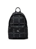 Plecaki - Plecak Calvin Klein Jeans City Grid Aop IU0IU00711 Czarny - miniaturka - grafika 1