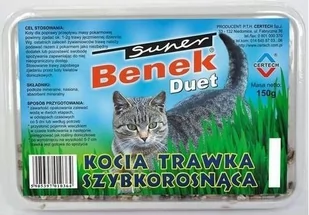 Certech Trawka szybkorosnąca dla kota 150g w plastikowym pudełku - Suplementy i witaminy dla kotów - miniaturka - grafika 1