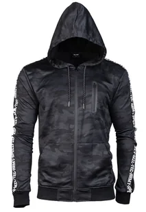 Mil-Tec Bluza Dresowa z Kapturem Ciemne Camo - 3XL - Bluzy męskie - miniaturka - grafika 1