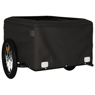 Przyczepka rowerowa, czarno-żółty, 45 kg, żelazo  Lumarko! - Przyczepki rowerowe - miniaturka - grafika 6