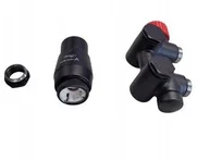 Akcesoria grzewcze - Vario Term zestaw termostatyczny Integra DUO prawy czarny struktura IDGS0214CFK/P - miniaturka - grafika 1