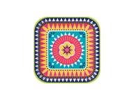Dekoracje i nakrycia stołu na imprezę - Talerzyki papierowe Boho Fiesta - 23 cm - 8 szt. - miniaturka - grafika 1