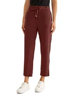 Spodnie damskie - Street One Damskie spodnie do biegania, Dark Foxy Red, 40W / 28L - miniaturka - grafika 1