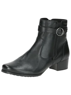 Caprice Damskie botki Boot Flat 9-25420-43, Black Nappa, 41 EU szerokie, Czarna papka, 41 EU Weit - Botki damskie - miniaturka - grafika 1