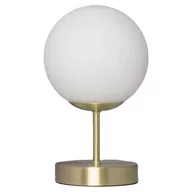 Lampy stojące - Lampa Stołowa Złota Kula Mleczna Abruzzo Simona E14 - miniaturka - grafika 1