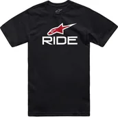 Koszulki męskie - Alpinestars T-shirt ALPINESTARS RIDE 4.0 CSF TEE, Black/White/Red Rozmiar: L - miniaturka - grafika 1