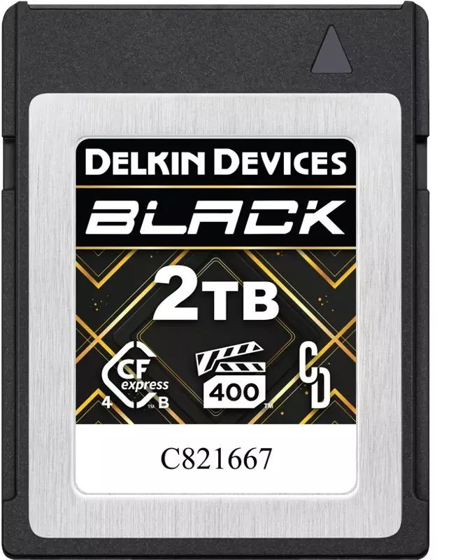Delkin CFexpress 4.0 BLACK Type B R3700/W3220 VPG400 2TB DCB4BV42T