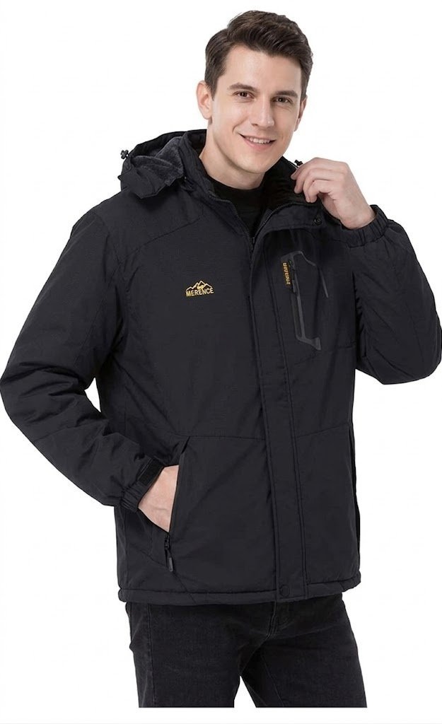 OUTDOOR JACKET MĘSKA KURTKA PUCHOWA CZARNA M 16FA