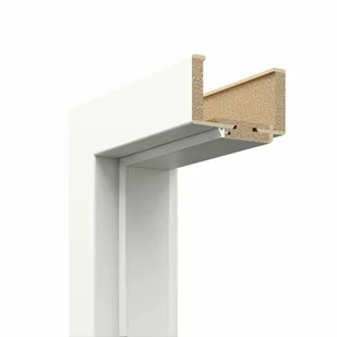 Ościeżnica regulowana bezprzylgowa do skrzydła Trim 70 prawa zakres 140-160 mm biała Porta - Ościeżnice - miniaturka - grafika 1