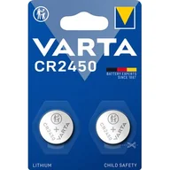 Baterie i akcesoria - Varta 6450101402 - 2 szt. Bateria litowa guzikowa ELECTRONICS CR2450 3V - miniaturka - grafika 1