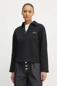 Bluzy damskie - Karl Lagerfeld bluza damska kolor czarny gładka A1W20042 - miniaturka - grafika 1