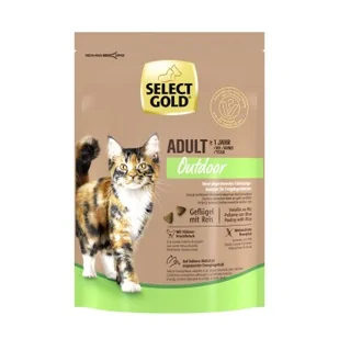 SELECT GOLD Outdoor Adult Drób z ryżem 300 g - Mokra karma dla kotów - miniaturka - grafika 1