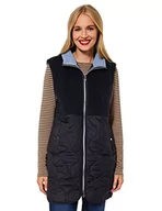 Kamizelki damskie - Street One Damska kamizelka pikowana A220133, niebieska (Diving Blue), 38 szt.), niebieski, 38 - miniaturka - grafika 1