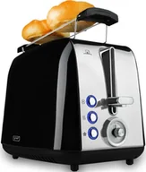 Tostery - Toster Yoer TOSTER Opiekacz do chleba RUSZT NA BUŁKI Czarny TOSTY Grzanki 925W SANDWICH - Crystal T02BK - miniaturka - grafika 1