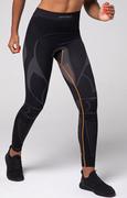Spodnie damskie - SPAIO EXTREME-PRO getry termoaktywne damskie, Kolor czarno-pomarańczowy, Rozmiar L, Spaio - Intymna - miniaturka - grafika 1