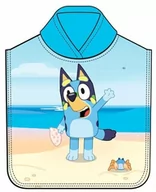 Okrycia kąpielowe dla dzieci - Bingo i Bluey ponczo poncho ręcznik szybkoschnący Blue 55x110 - miniaturka - grafika 1