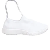Slip on damskie - SHELOVET Sportowe Buty Slip On białe - ButyModne - miniaturka - grafika 1