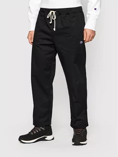 Spodnie męskie - CHAMPION Spodnie materiałowe Straight Leg Cropped Woven 216544 Czarny Regular Fit - grafika 1