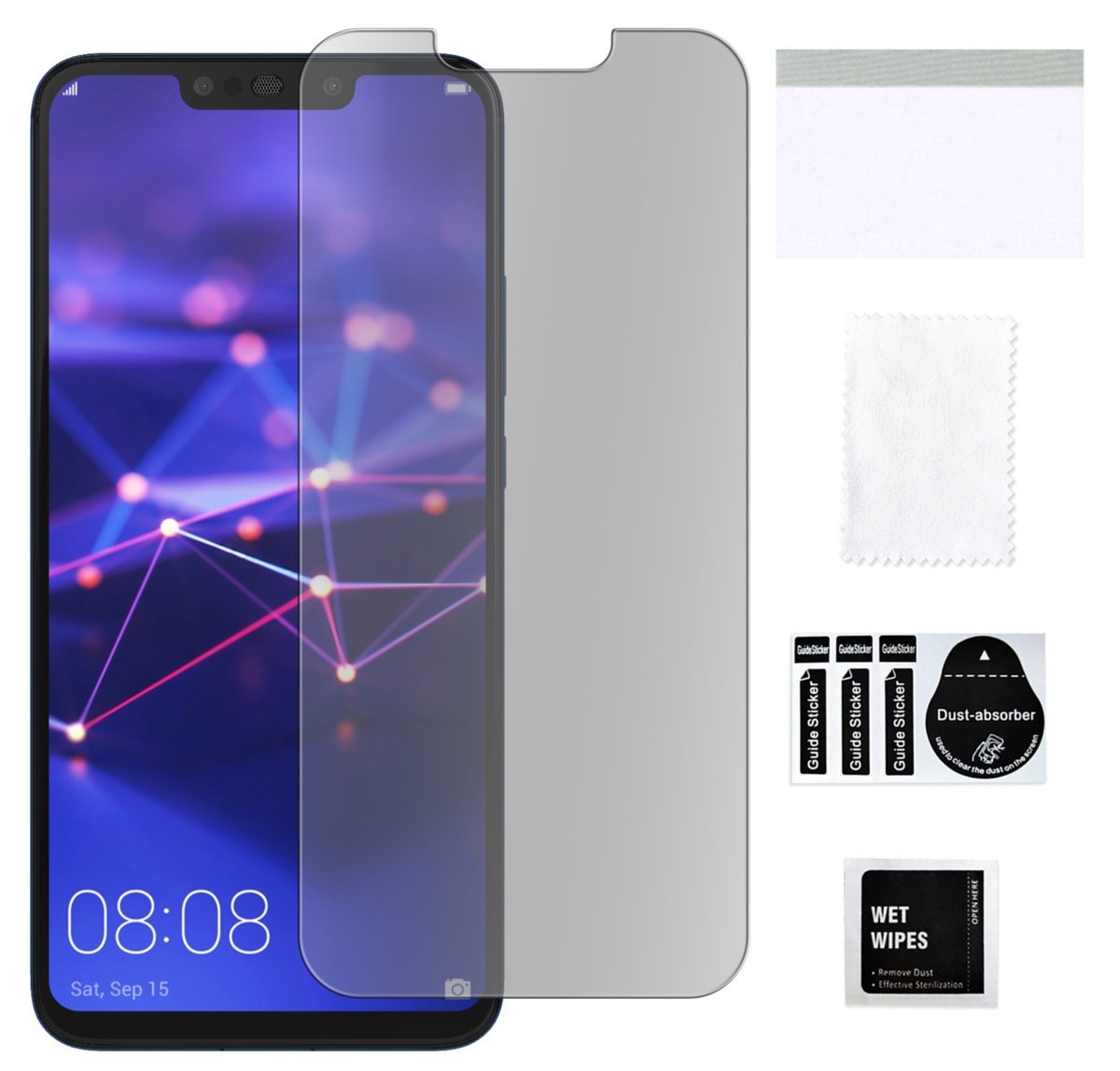 Szkło hybrydowe matowe do HUAWEI MATE 20 LITE ochrona na ekran szybka matt