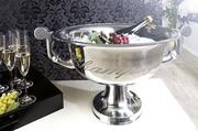 Akcesoria do lodu - Misa do szampana Champagne srebrna 40cm (Z36380) - miniaturka - grafika 1