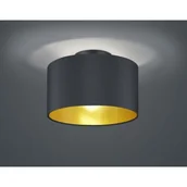 Lampy sufitowe - Trio Plafon LAMPA sufitowa HOSTEL 608200279 abażurowa OPRAWA okrągła czarna złota 608200279 - miniaturka - grafika 1