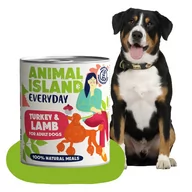 Mokra karma dla psów - Mokra karma dla Psa indyk jagnięcina Everyday 800g Animal Island - miniaturka - grafika 1