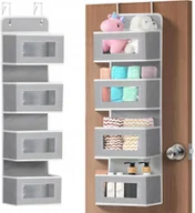 Meble modułowe i akcesoria - ORGANIZER WISZĄCY NA DRZWI DO SZAFY ZABAWKI ŁAZIENKI KIESZENIE KOSZ 4 PÓŁKI - miniaturka - grafika 1