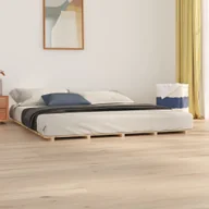 Łóżka - Łóżko z litego drewna sosnowego 180x200 cm - miniaturka - grafika 1