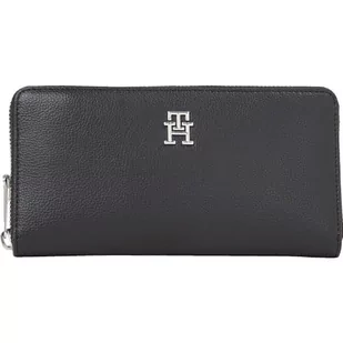 Tommy Hilfiger Damskie portfele TH Essential SC Large ZA, czarne, jeden rozmiar, Czarny - Portfele - miniaturka - grafika 1