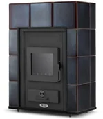 Piece i kotły grzewcze - Piec kominek kaflowy z płaszczem wodnym MARSYLIA o mocy 14 kW - miniaturka - grafika 1