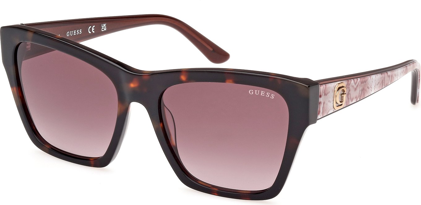 Guess GU00113 52F dark havana 55/17/140 Damskie okulary przeciwsłoneczne