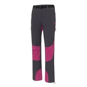 Spodnie damskie - IZAS IZAS Damskie spodnie trekkingowe Karen wielokolorowa ciemnoszary/fuksja M 8434076617909 - miniaturka - grafika 1