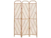 Parawany - 3-panelowy składany parawan pokojowy rattanowy 106 x 180 cm naturalny COSENZA - miniaturka - grafika 1
