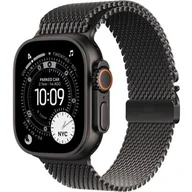Smartwatch - Apple Watch Ultra 3 GPS + Cellular 49mm Tytan czarny + bransoleta mediolańska z tytanu M Czarny - miniaturka - grafika 1
