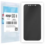 Folie ochronne do telefonów - Folia ochronna hydrożelowa PRYWATYZUJĄCA na ekran do Apple iPhone 12 -  na cały ekran apgo Hydrogel Privacy 5D Full Glue - miniaturka - grafika 1