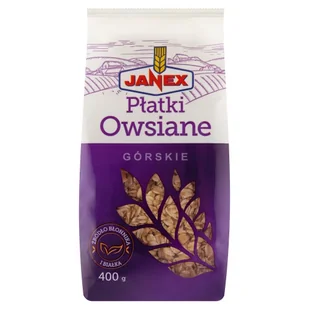 Janex Płatki owsiane górskie 400 g - Płatki śniadaniowe i musli - miniaturka - grafika 1