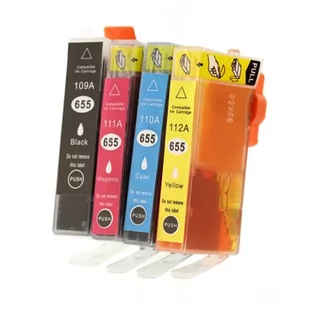 Tusze Zamienniki 655 do HP (655CMYK) (komplet) - Tusze zamienniki - miniaturka - grafika 1