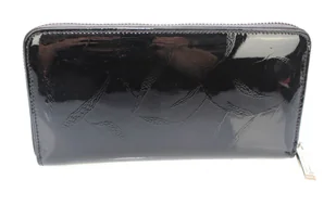 Portfel Damski Skóra Naturalna PIERRE CARDIN Z Suwakiem Piórnik 19 cm Lakierowany 119 - Portfele - miniaturka - grafika 8