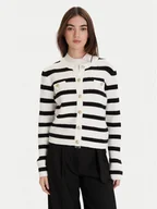 Swetry damskie - Morgan Kardigan 252-MROXA Czarny Regular Fit - miniaturka - grafika 1